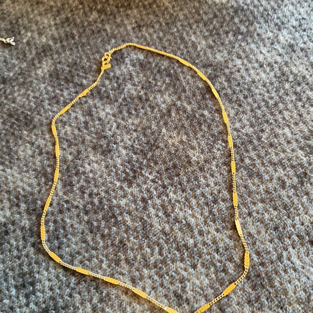 Monet gold necklace